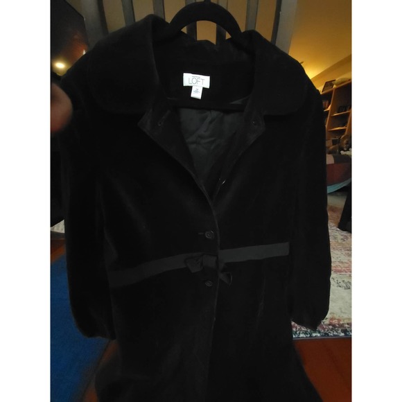 Loft Velvet long dress coat - Picture 2 of 4